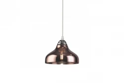 Dekor Marite klassische Pendelleuchte Braun getöntes Glas Durchmesser 26 cm 7108