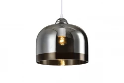 Decor Lati zylindrische schwarze Pendelleuchte Glas, Durchmesser 23,5 cm 7122