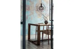 Decor Xalis Pendelleuchte schwarzer Drahtschirm mit Metallrand, Durchmesser 19,5 cm 7214