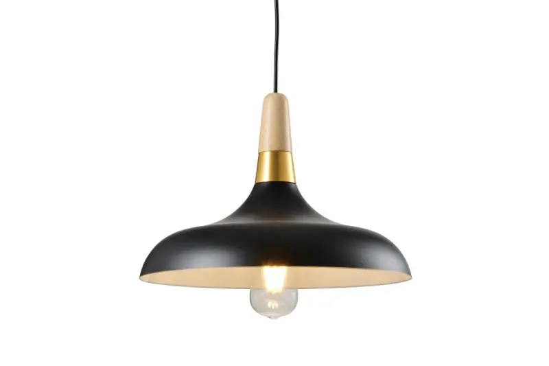 Decor Skandi moderne Pendelleuchte, Schwarz, Durchmesser 35 cm 7382