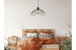 Decor Reto Vintage Draht-Pendelleuchte Schwarz, 50 cm Durchmesser 4151