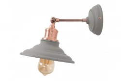 Decor Loret verstellbare Wandleuchte Grau, 20 cm Durchmesser 7826