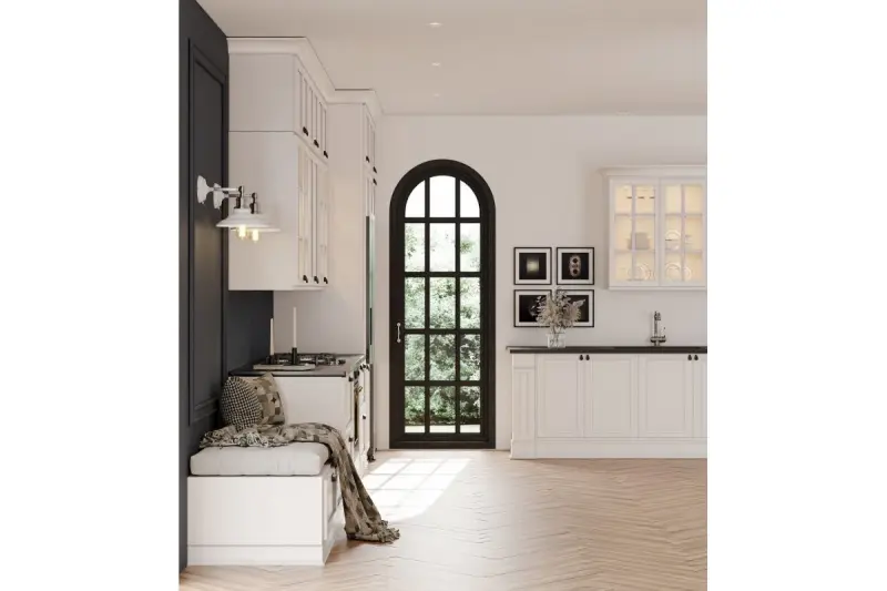 Decor Loret verstellbare Wandleuchte mit Schalter, Weiß, 20 cm Durchmesser 8267