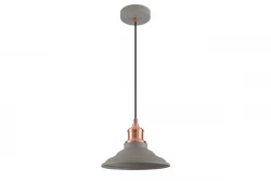 Decor Loret zeitlose graue Pendelleuchte 20,5 cm Durchmesser 8854