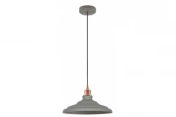 Decor Loret zeitlose graue Pendelleuchte 34,8 cm Durchmesser 9790