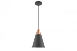 Decor Gianni stilvolle Pendelleuchte, Schwarz-Kupfer, 22 cm Durchmesser 9974