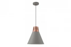 Decor Gianni stilvolle Pendelleuchte Grau-Kupfer, 32 cm Durchmesser 8167