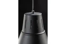Decor Gianni stilvolle ganz schwarze Pendelleuchte 32 cm Durchmesser 8136