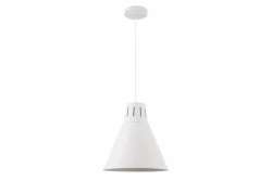 Decor Gianni stilvolle Pendelleuchte ganz in Weiß, 32 cm Durchmesser 8112