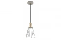 Dekor Kaliope modische Draht-Pendelleuchte Grau, 18 cm Durchmesser 8143