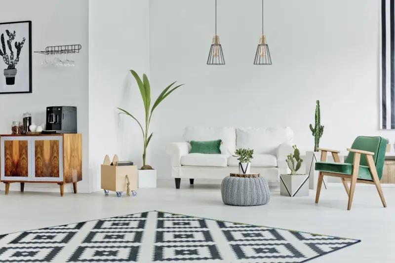 Dekor Kaliope modische Draht-Pendelleuchte Grün, 18 cm Durchmesser 8044