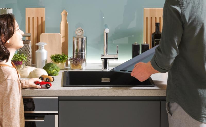 Franke Maris MRG 110-72 Fragranite Black Edition matt schwarzes Unterbau-Spülbecken