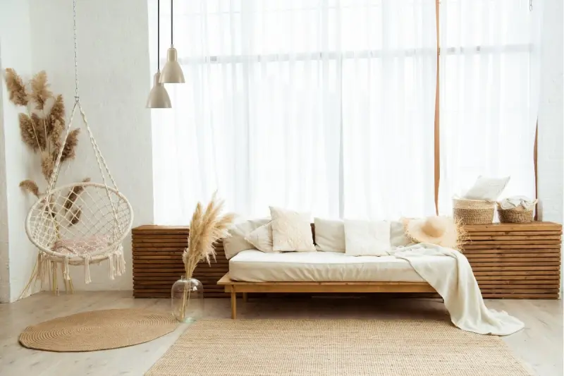 Decor Etore beige Pendelleuchte mit schwarzem Kabel 2089