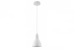 Decor Etore weiße Pendelleuchte mit weißem Kabel 1983