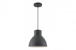 Decor Dante schwarz matt Pendelleuchte mit weißem Innenraum, Durchmesser 27,5 cm 2119