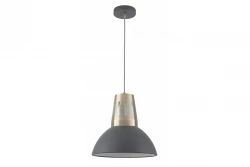 Dekor Artemia Pendelleuchte mit Industrie-Optik, Anthrazit, 34,5 cm Durchmesser 2324