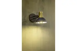Decor Artemia elegante anthrazitfarbene Wandleuchte mit Metallarm, 16,5 cm Durchmesser 2195