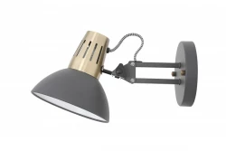 Decor Artemia elegante anthrazitfarbene Wandleuchte mit Metallarm, 16,5 cm Durchmesser 2195