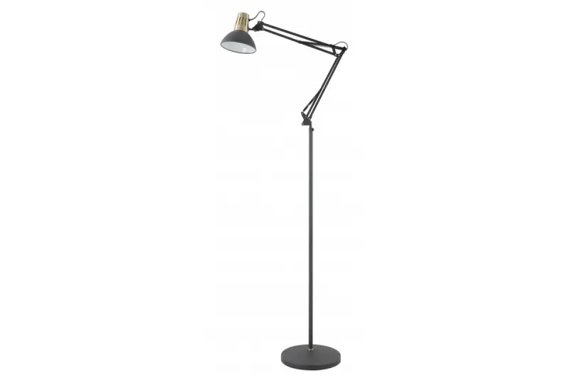 Decor Artemia schwarze Stehleuchte langer Metallarm, Durchmesser 16,5 cm 2355