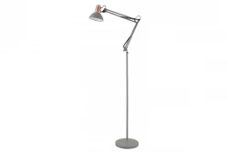 Decor Artemia graue Stehleuchte langer Metallarm, Durchmesser 16,5 cm 2300