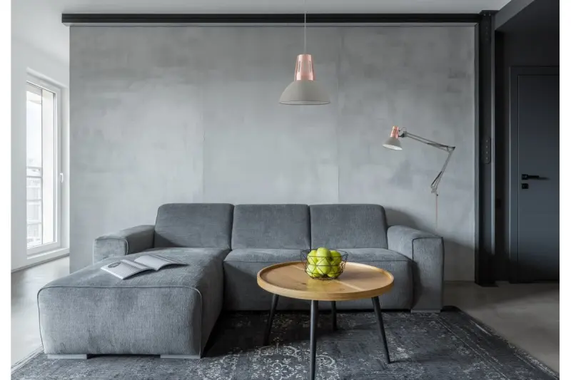 Decor Artemia graue Stehleuchte langer Metallarm, Durchmesser 16,5 cm 2300