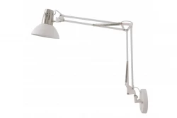 Decor Artemia weiße Wandleuchte mit Metallarm und weißem Innenraum, Durchmesser 16,5 cm 2249