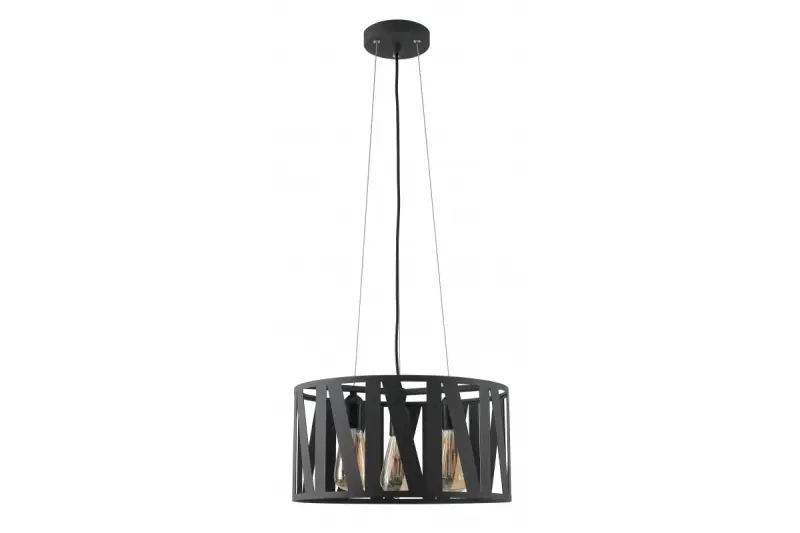 Decor Melody schwarze Pendelleuchte mit max. 3 Lichtquellen, Durchmesser 39,5 cm 2638