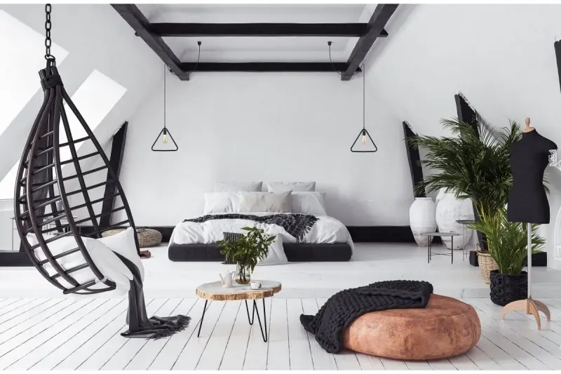 Decor Gija schwarze Einpunkt-Pendelleuchte dreieckig 2621