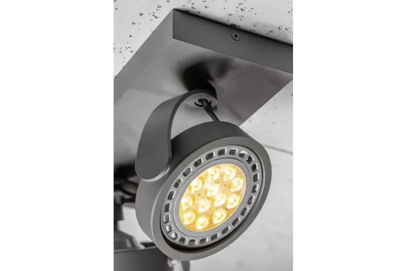 Decor Wally Deckenleuchte oder Wandleuchte mit beweglichem Kopf, Anthrazit, 2 Lichtquellen 4304