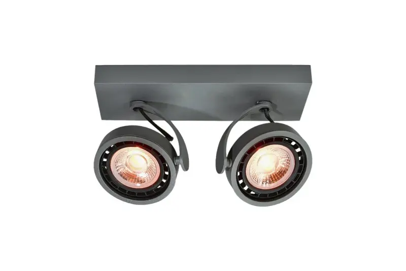 Decor Wally Deckenleuchte oder Wandleuchte mit beweglichem Kopf, Anthrazit, 2 Lichtquellen 4304