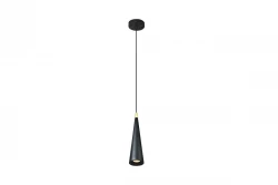 Decor Evi konische Aluminium-Pendelleuchte Schwarz 4410