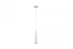 Decor Evi konische Aluminium-Pendelleuchte Weiß 4397