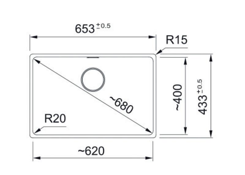 Franke Maris MRG 210-62 Fragranite Stein Grau Spüle Flach Einbau