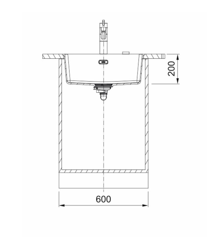 Franke Maris MRG 110-52 Fragranite Mattschwarz Unterbau-Spüle