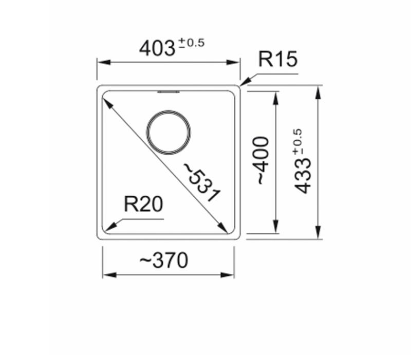Franke Maris MRG 210-37 Fragranite Stein Grau Spüle Flach Einbau