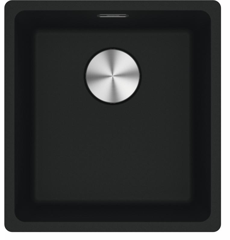 Franke Maris MRG 110-37 Fragranit matt schwarz Unterbau Spülbecken