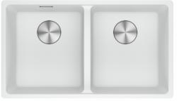 Franke Maris MRG 220-35-35 Fragranite Polar Weiß Doppelspülbecken Flächenbündige Montage