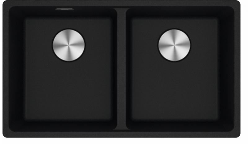 Franke Maris MRG 120-35-35 Fragranit Onyx Doppelspüle Unterbau