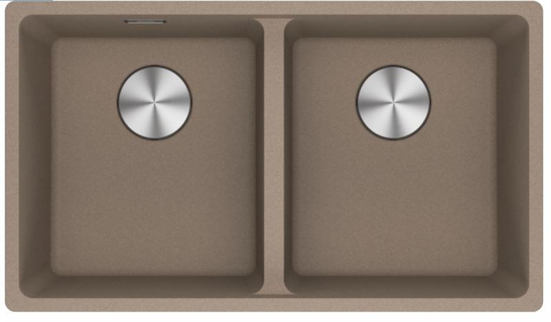 Franke Maris MRG 120-35-35 Fragranit Oyster Doppelspülbecken Unterbau