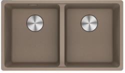 Franke Maris MRG 220-35-35 Fragranite Oyster Doppelspülbecken flächenbündiger Einbau