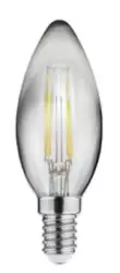 Decor Lumiere ovale LED-Lampe E14 Filament warmweiß 2700K Rauchglas 35mm