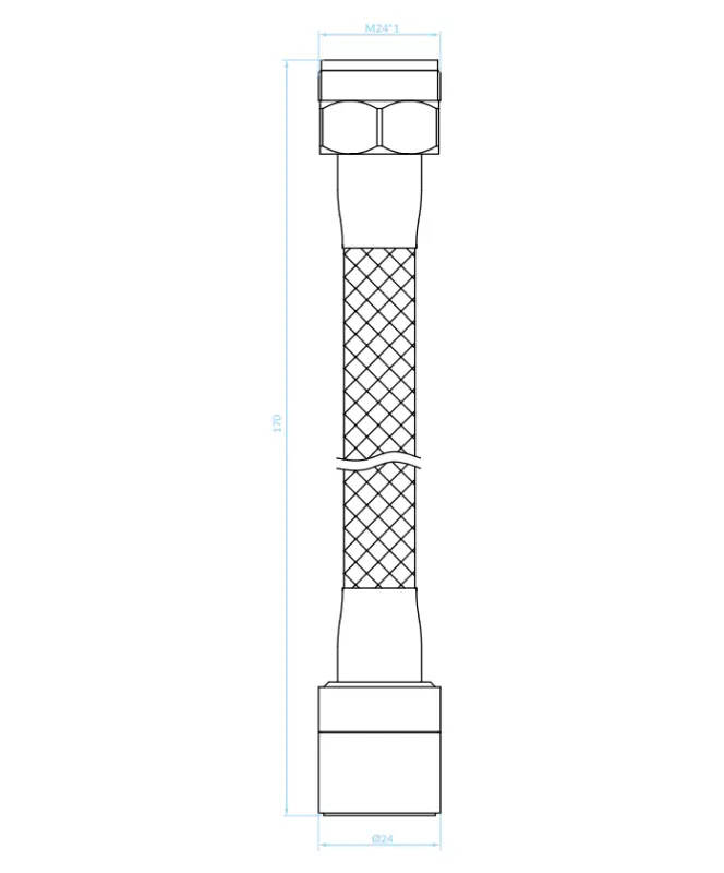 Aqua-Design 2-Funktions-Verlängerungsperlstrahler mit flexiblem Auslauf 17 cm Chrom M22 und M24 1208958227
