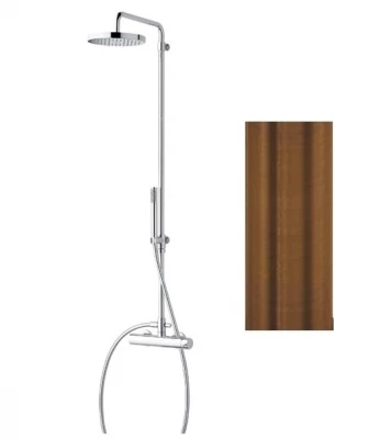 Waterevolution Flow Duschkombination mit Regendusche PVD gebürstet Kupfer T141CPE