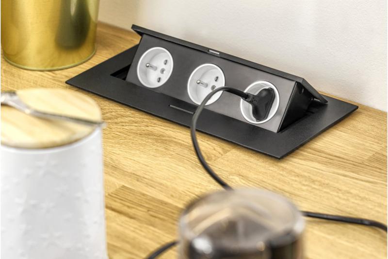 Rechteckige versenkte Steckdose 1208958682