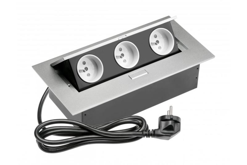 Rechteckige versenkte Steckdose 1208958683