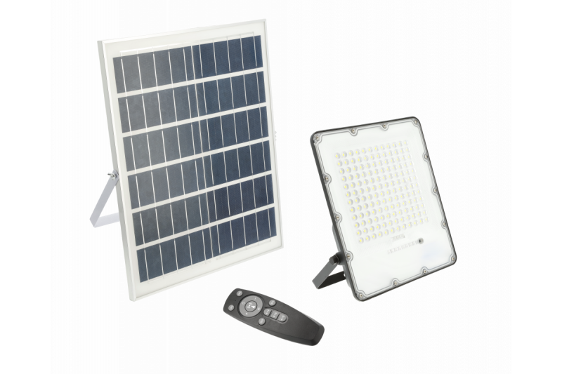 LED-Flutlicht BRAVOS, 200W, 2000lm, 6400K, IP65, 120°, Solarpanel, Fernbedienung, 3y 1208962683