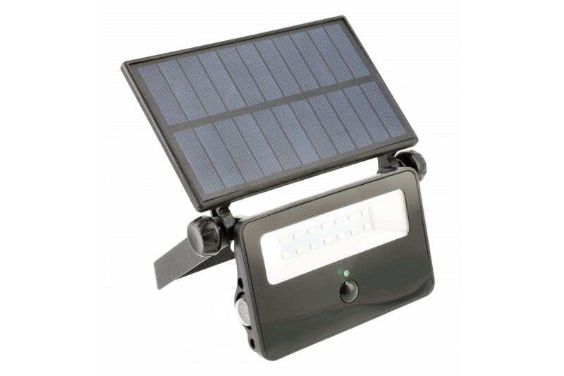 Solar-LED-Flutlicht LUMOS, mit Bewegungssensor, 10W, 850lm, 6400K, IP65, 120°, Solarpanel, 3y 1208962938