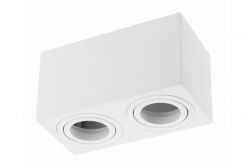 Decor Deckenleuchte AVEIRO DUO BIS Aluminium 160x80x85mm IP20 max 20W*2 quadratisch schwarz 1208963832