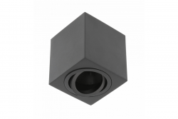 Decor Deckenleuchte AVEIRO BIS Aluminium 80x80x90mm IP20 max 20W quadratisch schwarz 1208963836