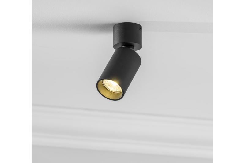 Decor Deckenleuchte FARGO MINI Aluminium 56x150mm IP20 max 20W rund schwarz 1208963877